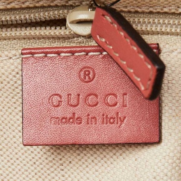 Gucci Beige/Pink Diamante Canvas Medium Sukey Bag - Picture 8 of 11